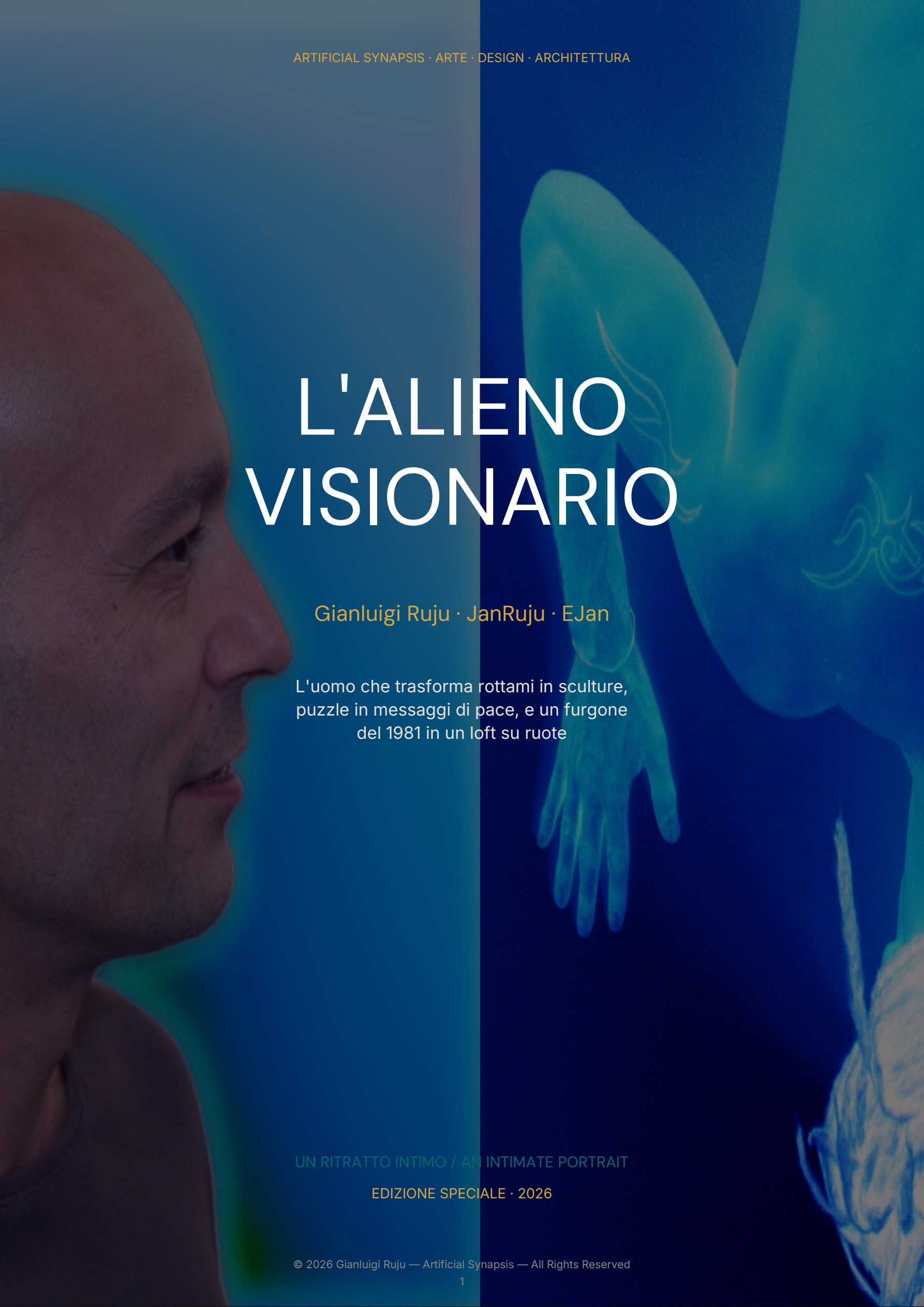 L'Alieno Visionario — Gianluigi Ruju — Artificial Synapsis — Arte, Design, Architettura